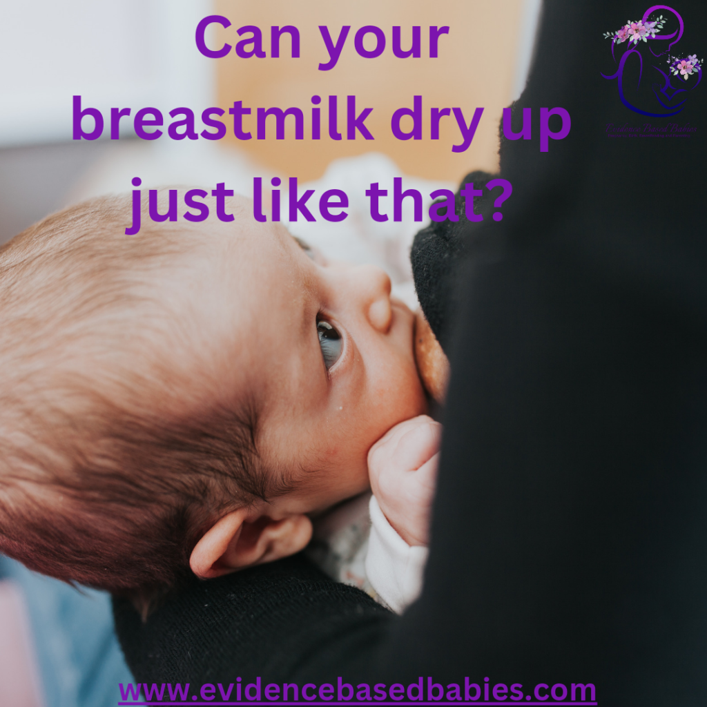 Can your milk supply dry up? Signs of a low milk supply - Evidence ...