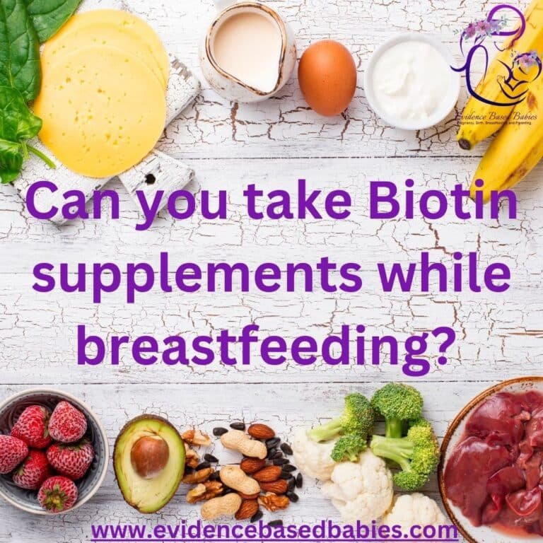 Can you take Biotin while breastfeeding?