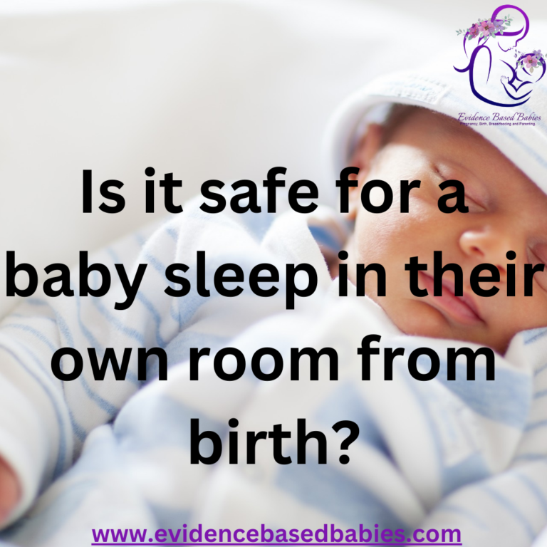 Is it safe for a baby to sleep in their own room from birth?